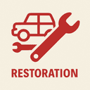 Classic Car Restoration Icon